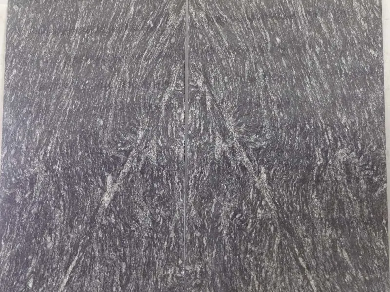 Markino Black slab: black base with white veining